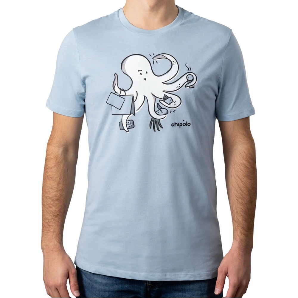 CHIPOLO T-shirt with busy Octopus size XL